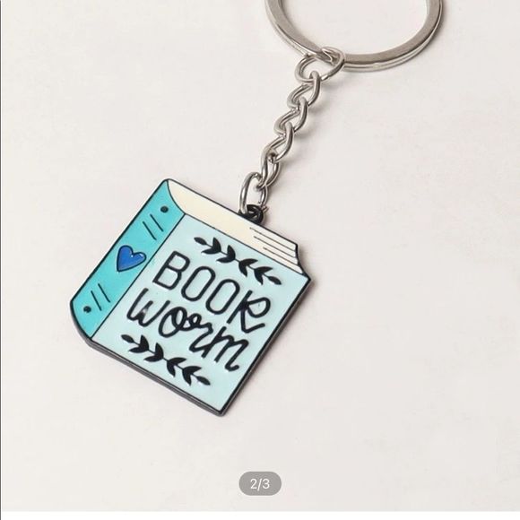 Book Worm Keychain - Picture 2 of 3